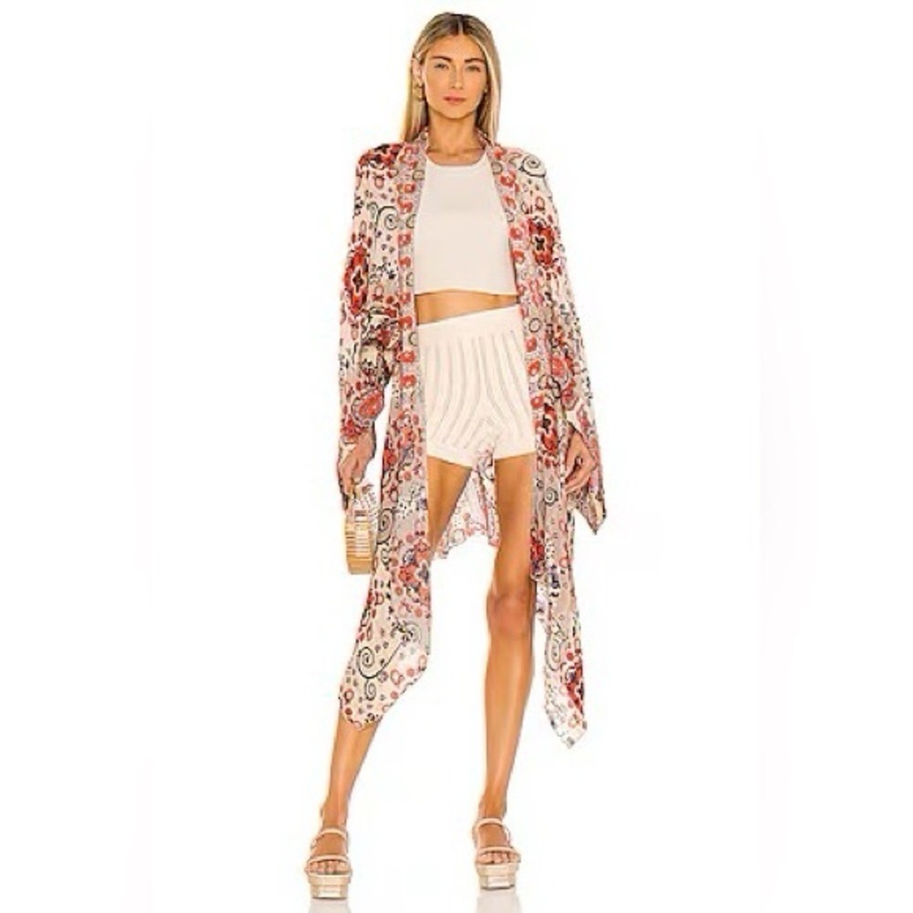 NWT Free People | Little Wing Paisley Kimono in Natural Size: One Size Fits Most